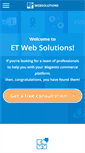 Mobile Screenshot of etwebsolutions.com